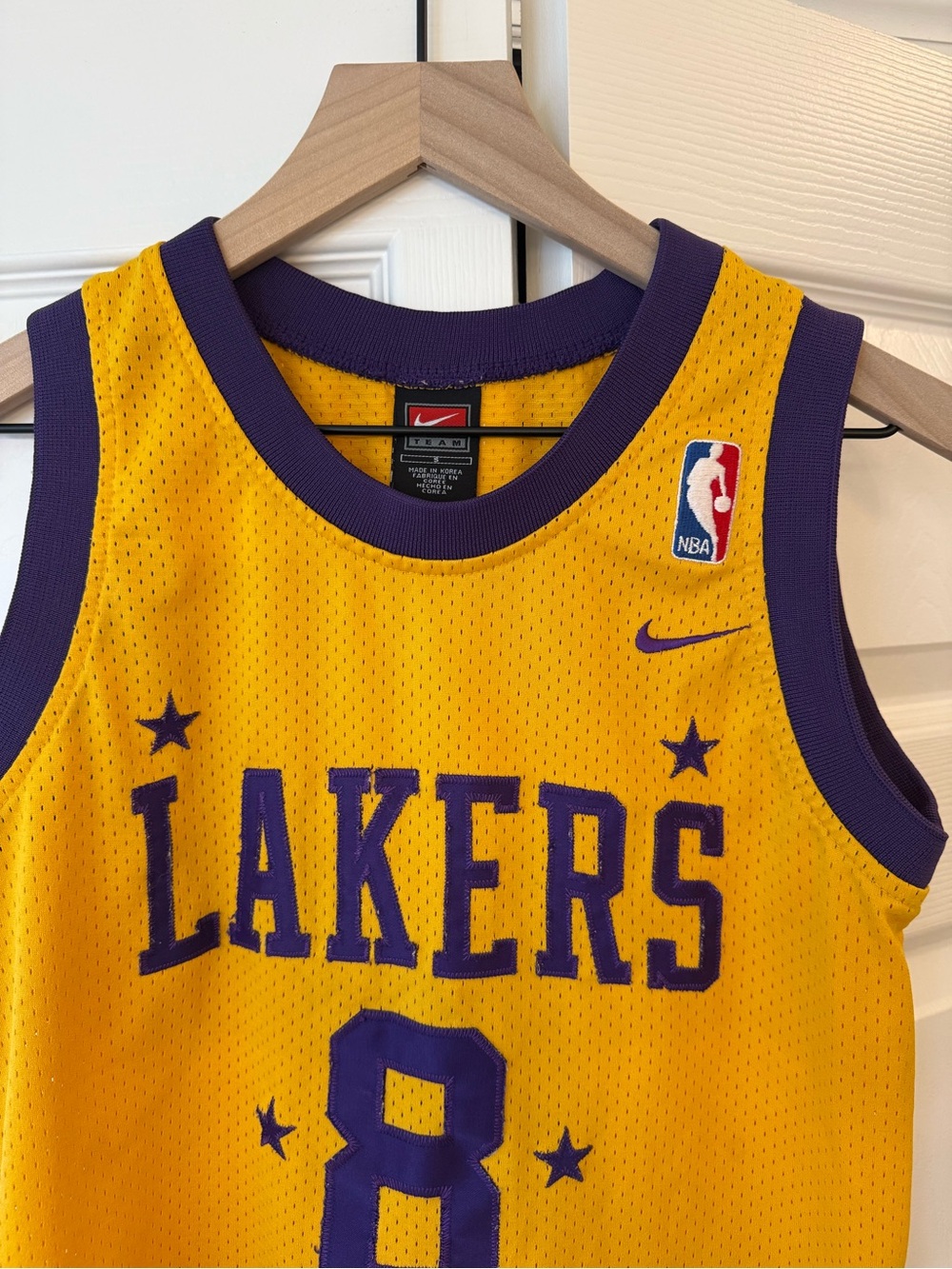 Kobe Bryant #8 Nike Lakers Rewind 1957 Swingman Jersey Yellow Sz S - Picture 3 of 6